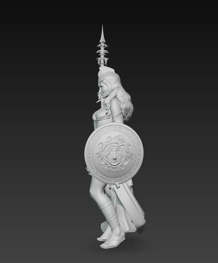 Athena the Warrior Goddess - Greek Mythology 3D Model 3D print model_8