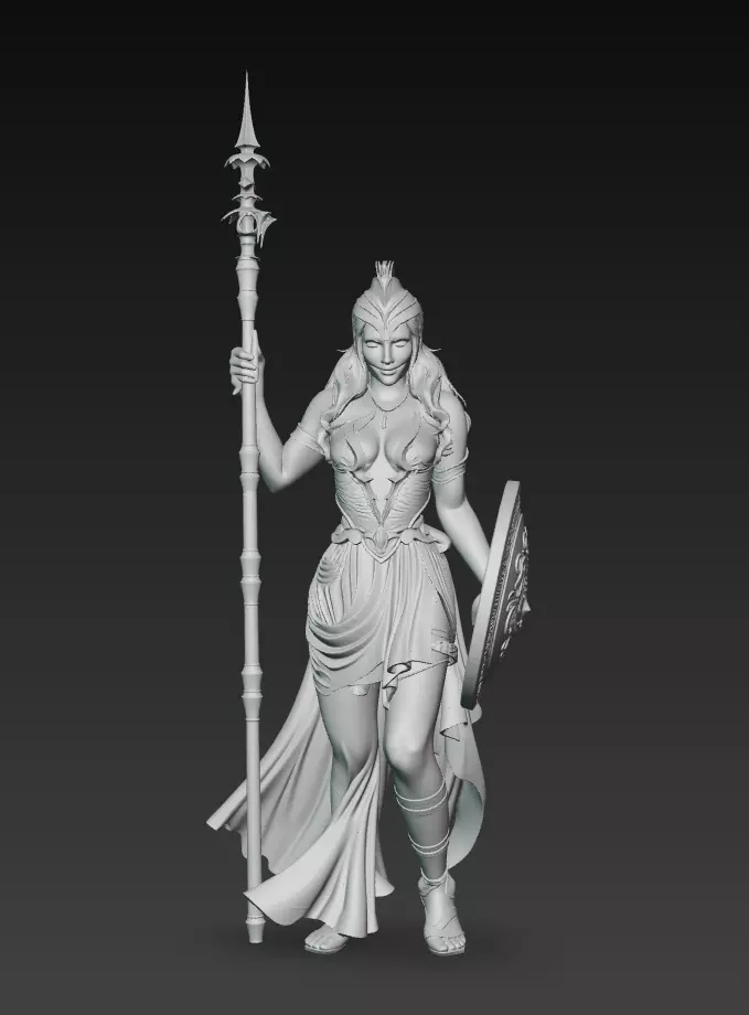 Athena the Warrior Goddess - Greek Mythology 3D Model 3D print model_6