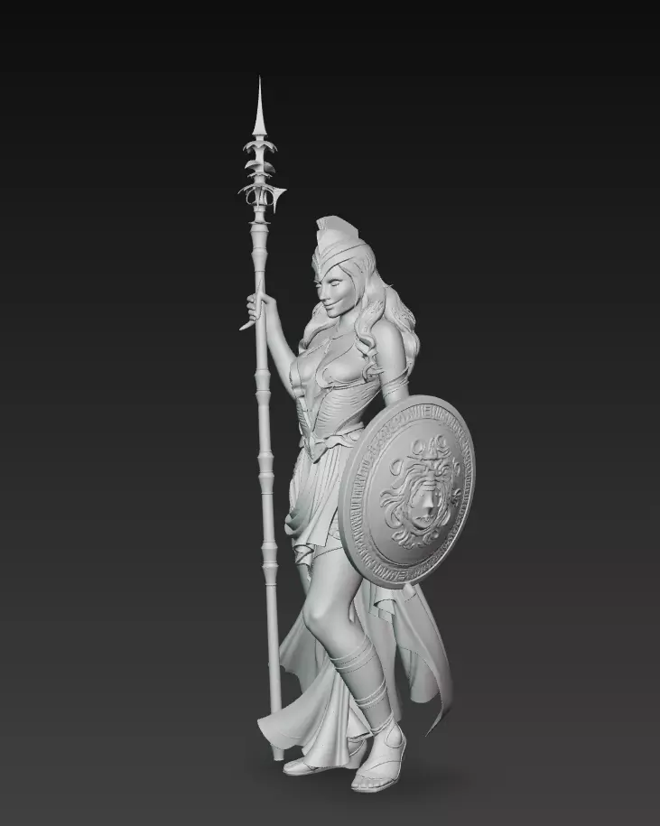 Athena the Warrior Goddess - Greek Mythology 3D Model 3D print model_7