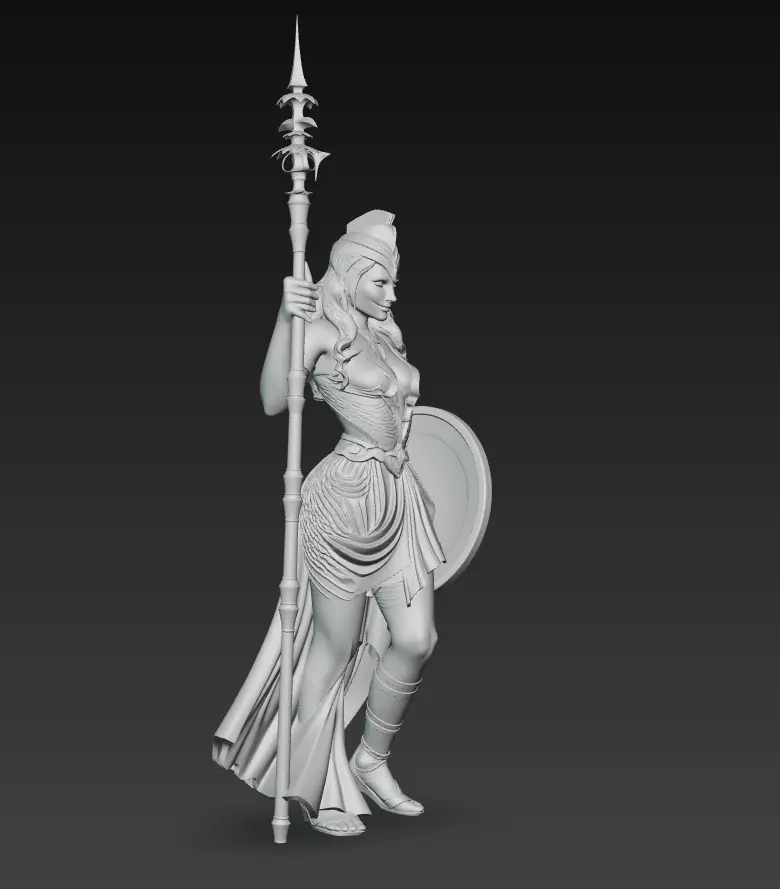 Athena the Warrior Goddess - Greek Mythology 3D Model 3D print model_5