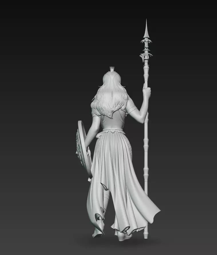 Athena the Warrior Goddess - Greek Mythology 3D Model 3D print model_9
