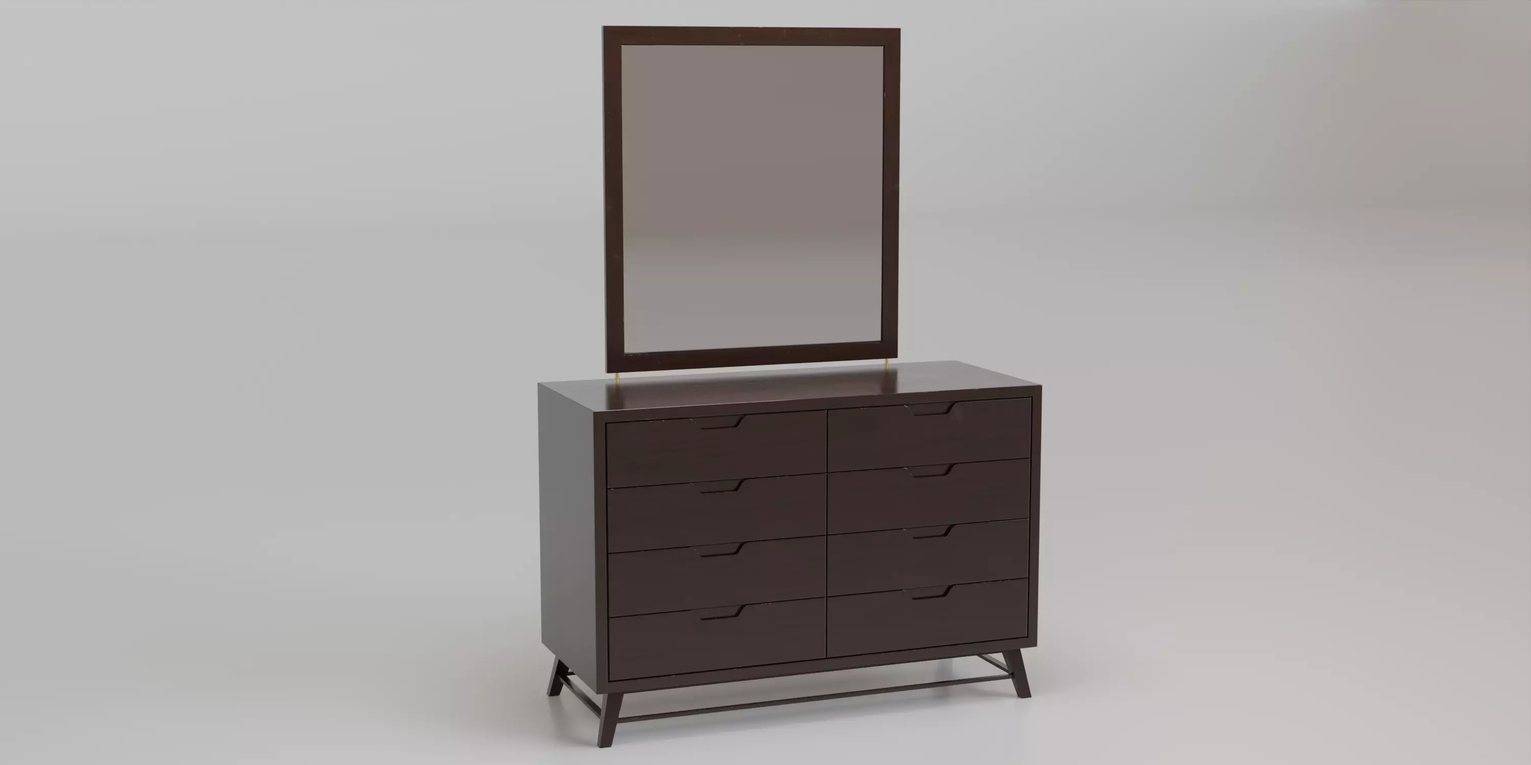 Dresser Low-poly 3D model_0