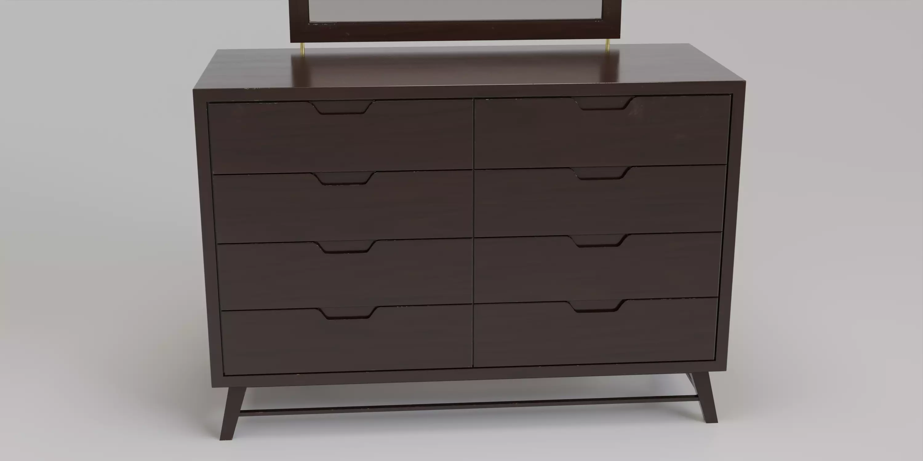 Dresser Low-poly 3D model_8