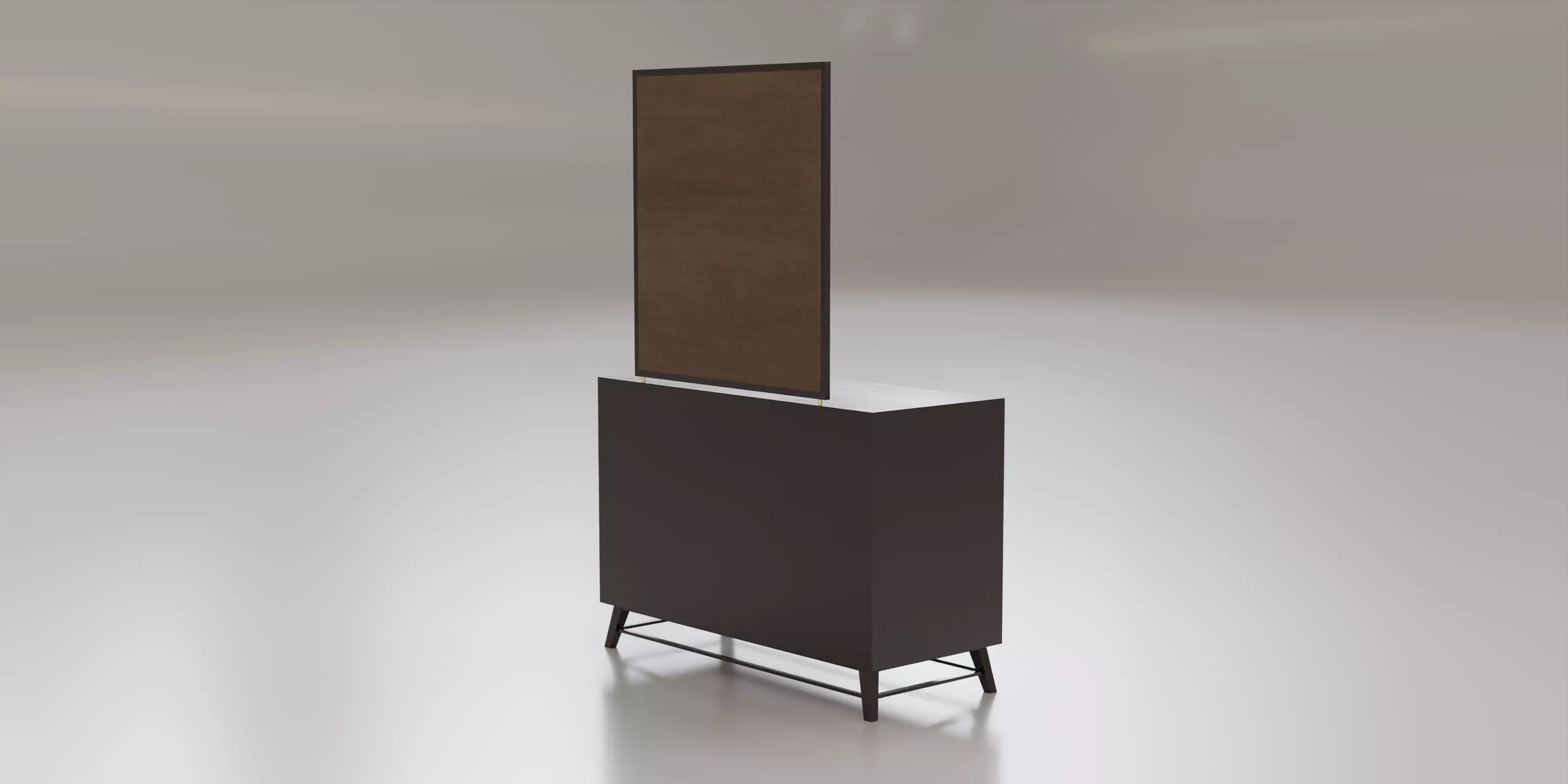 Dresser Low-poly 3D model_3