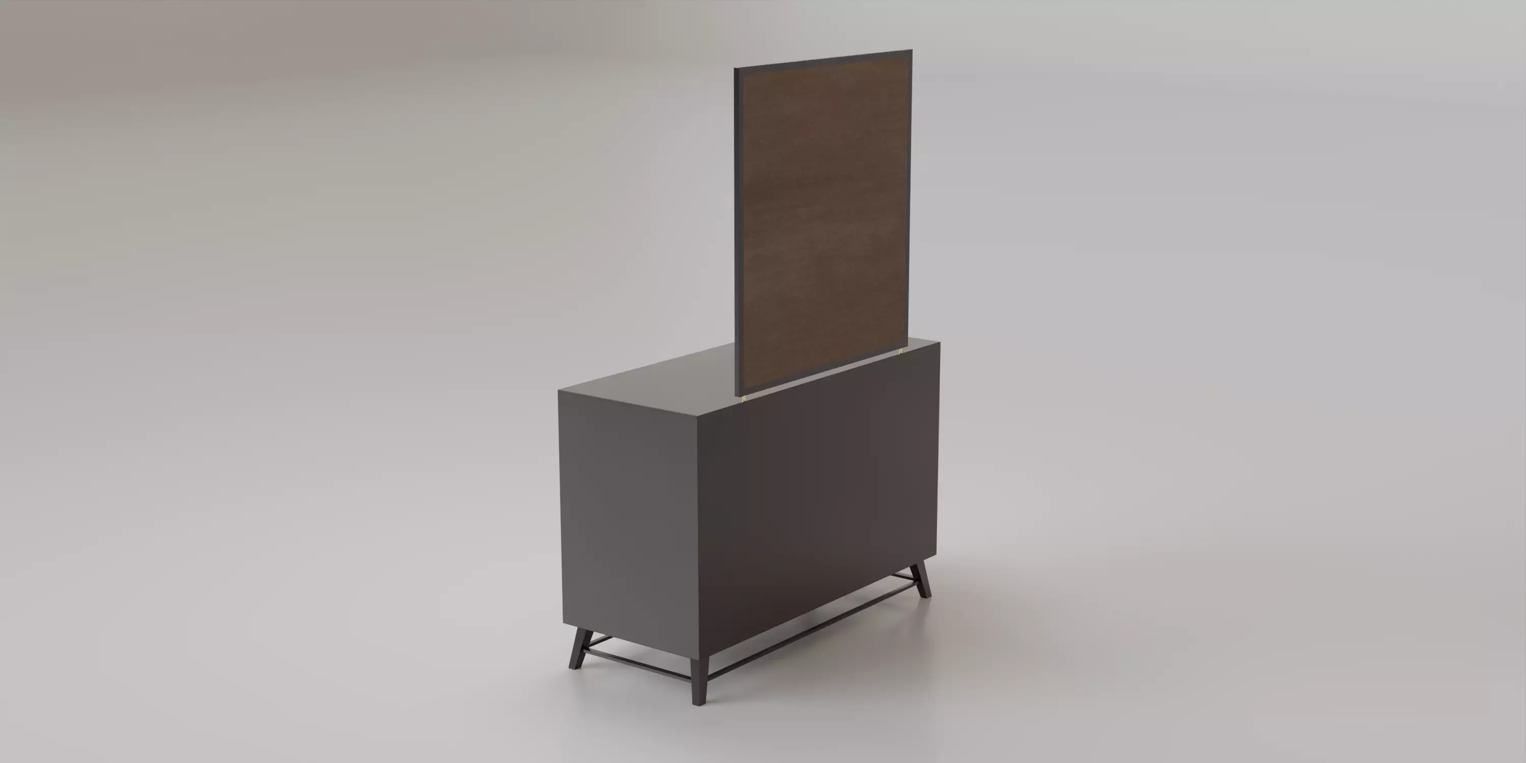 Dresser Low-poly 3D model_4