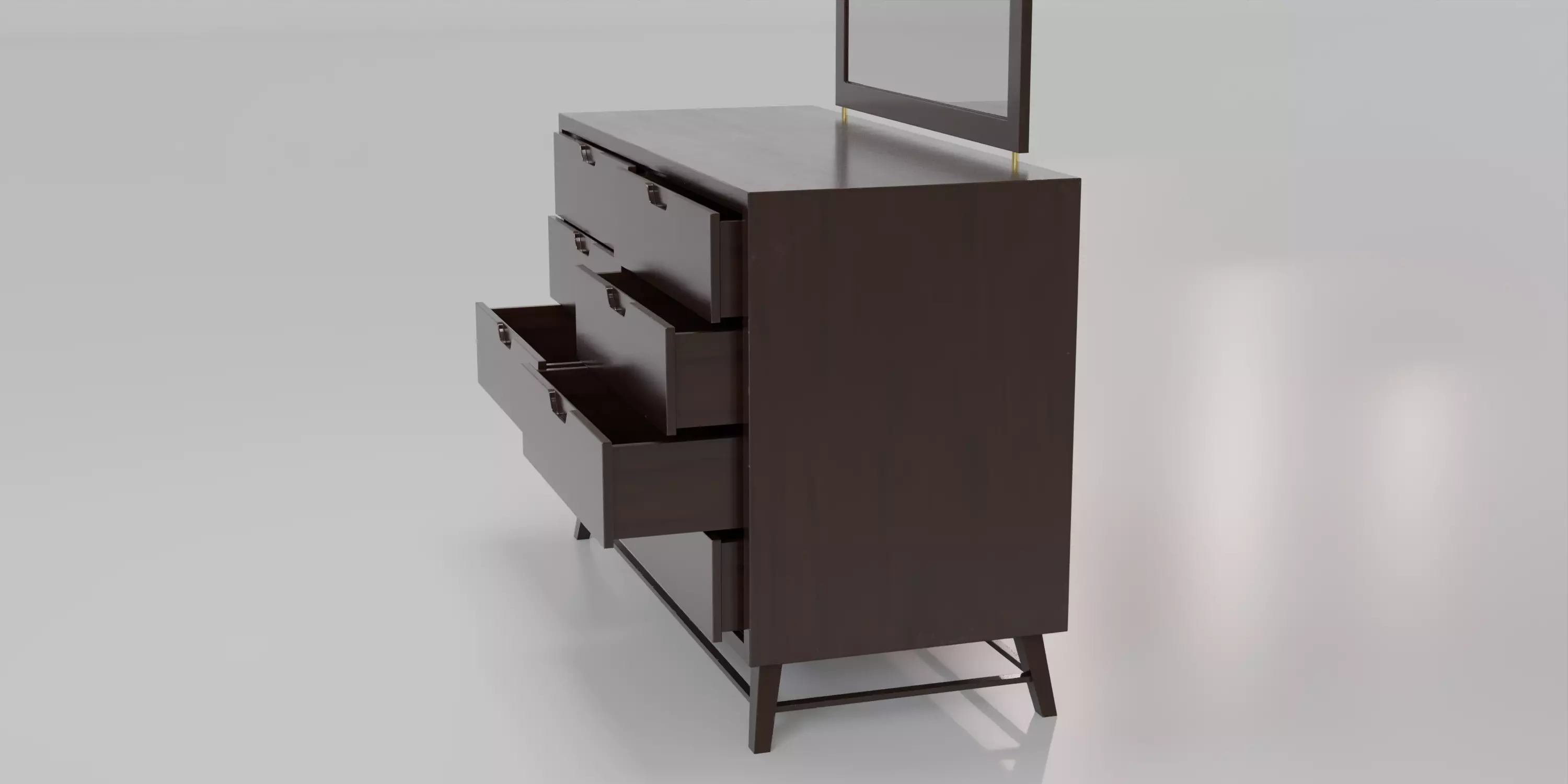 Dresser Low-poly 3D model_11