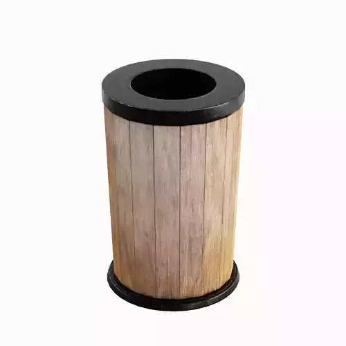 Street Trash Can B 04