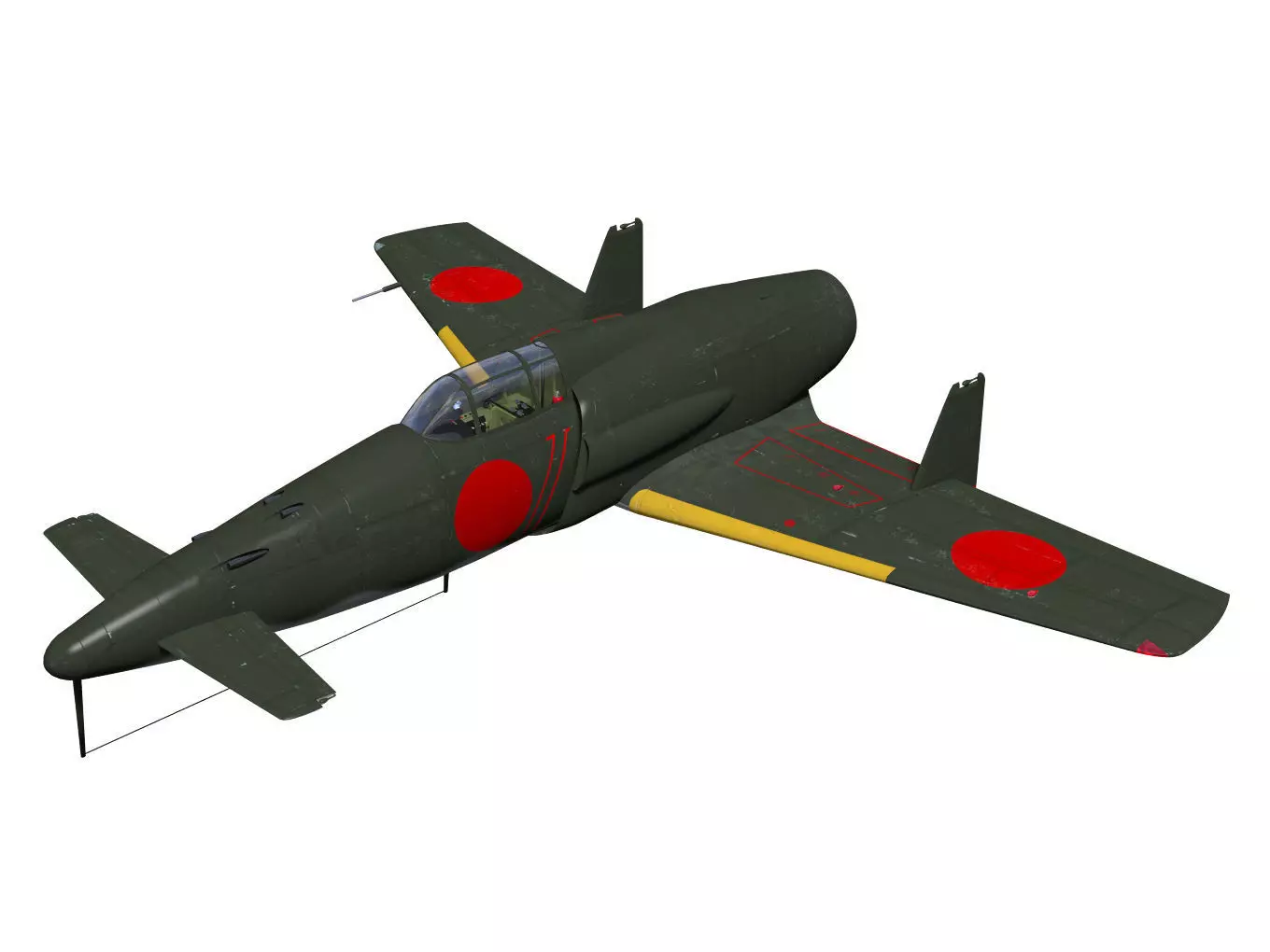 Kyusyu J7W2 Shinden kai 3D model_0