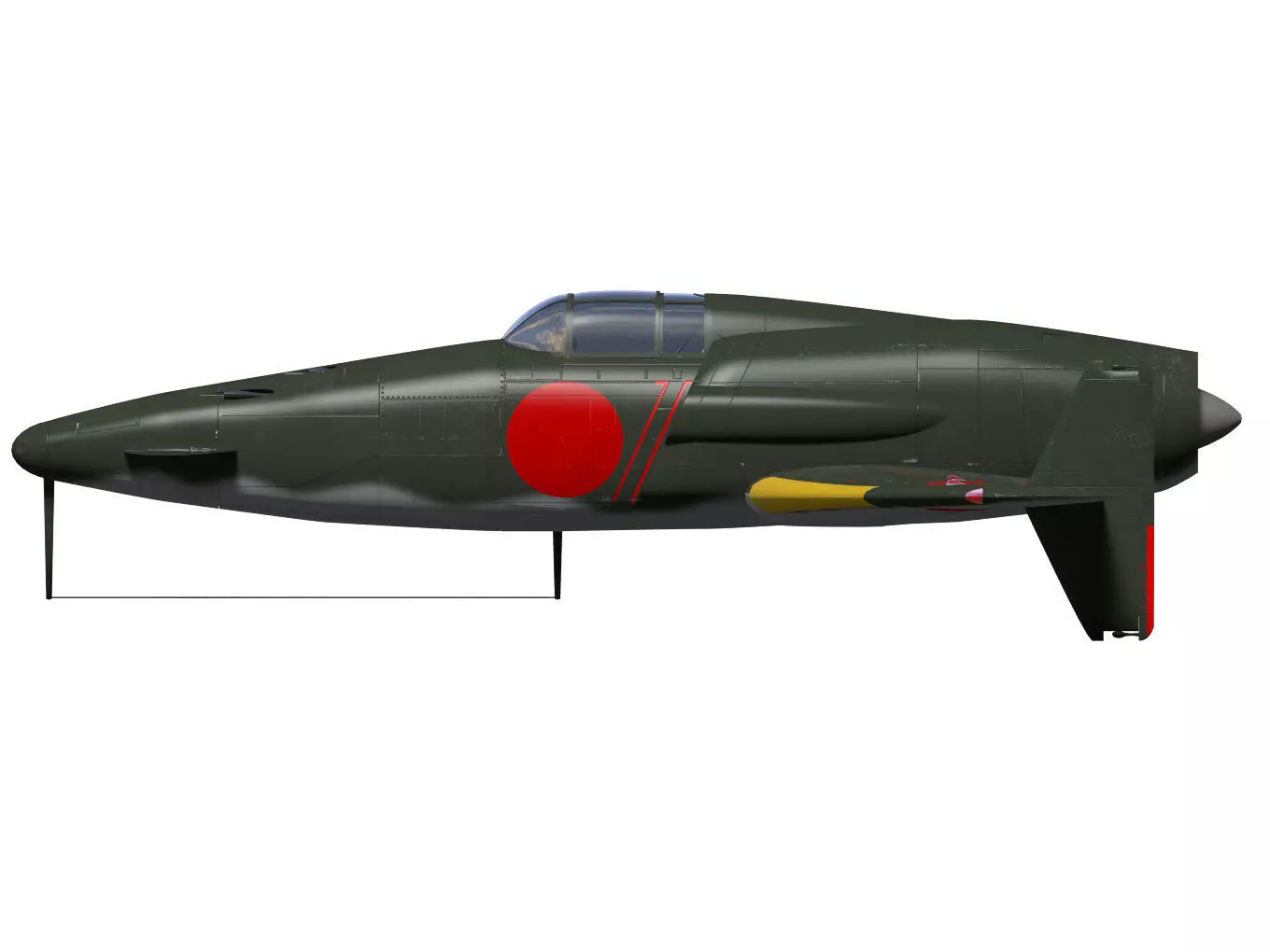Kyusyu J7W2 Shinden kai 3D model_9
