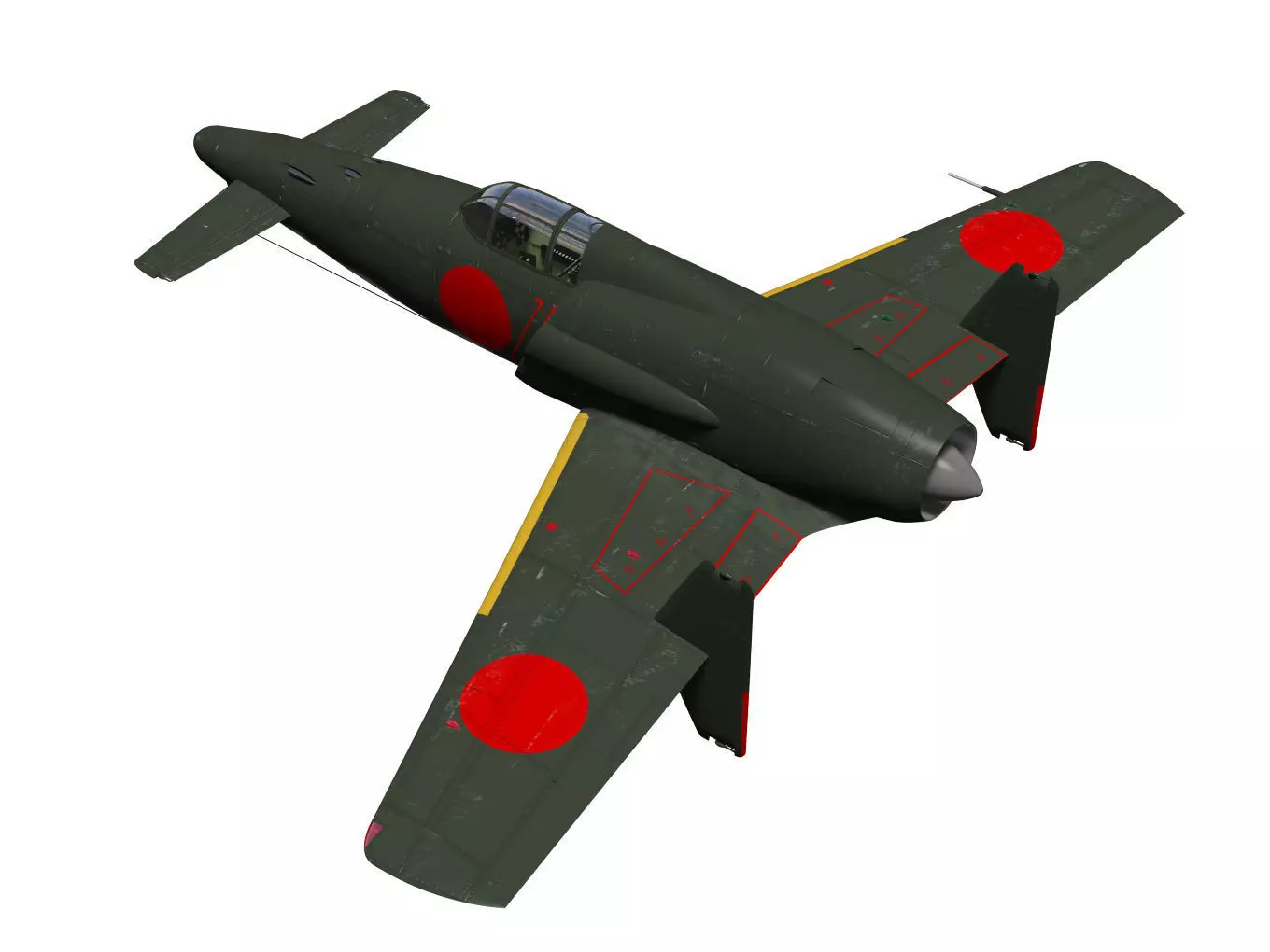 Kyusyu J7W2 Shinden kai 3D model_1