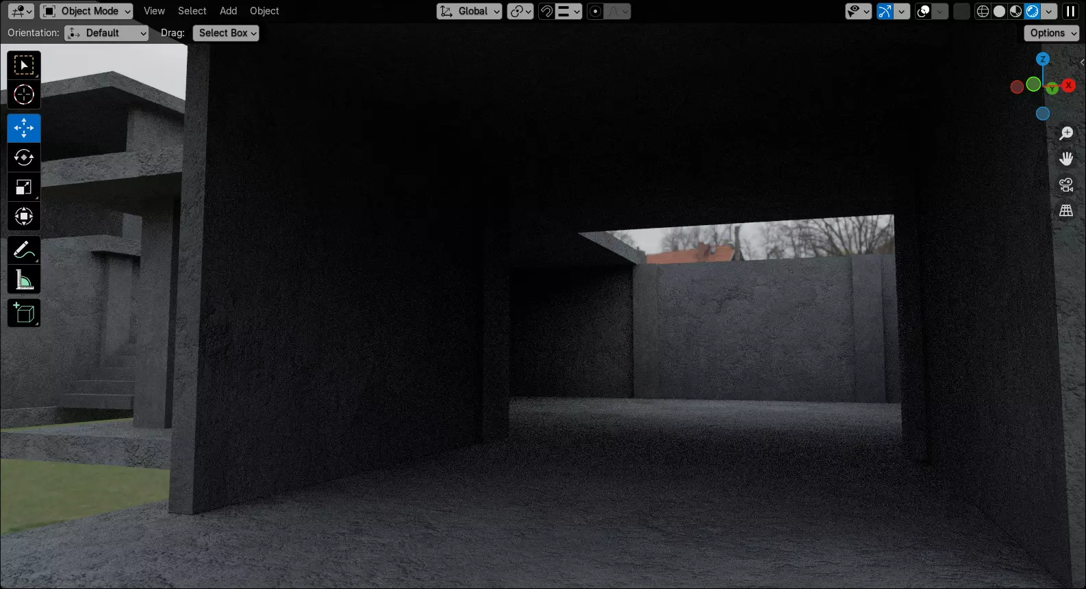 Abandoned Building Site - Environment 003 Low-poly 3D model_31