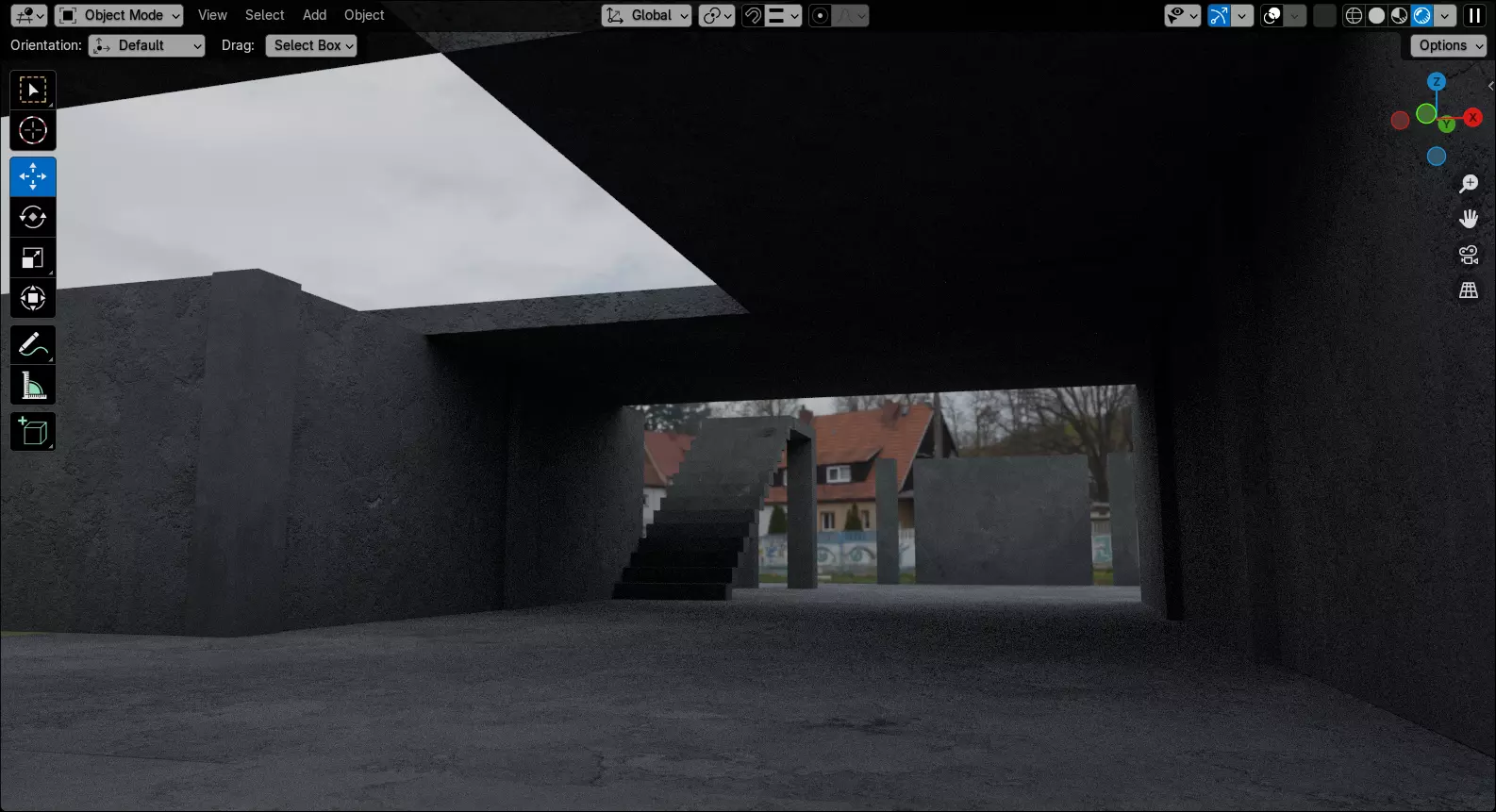 Abandoned Building Site - Environment 003 Low-poly 3D model_24