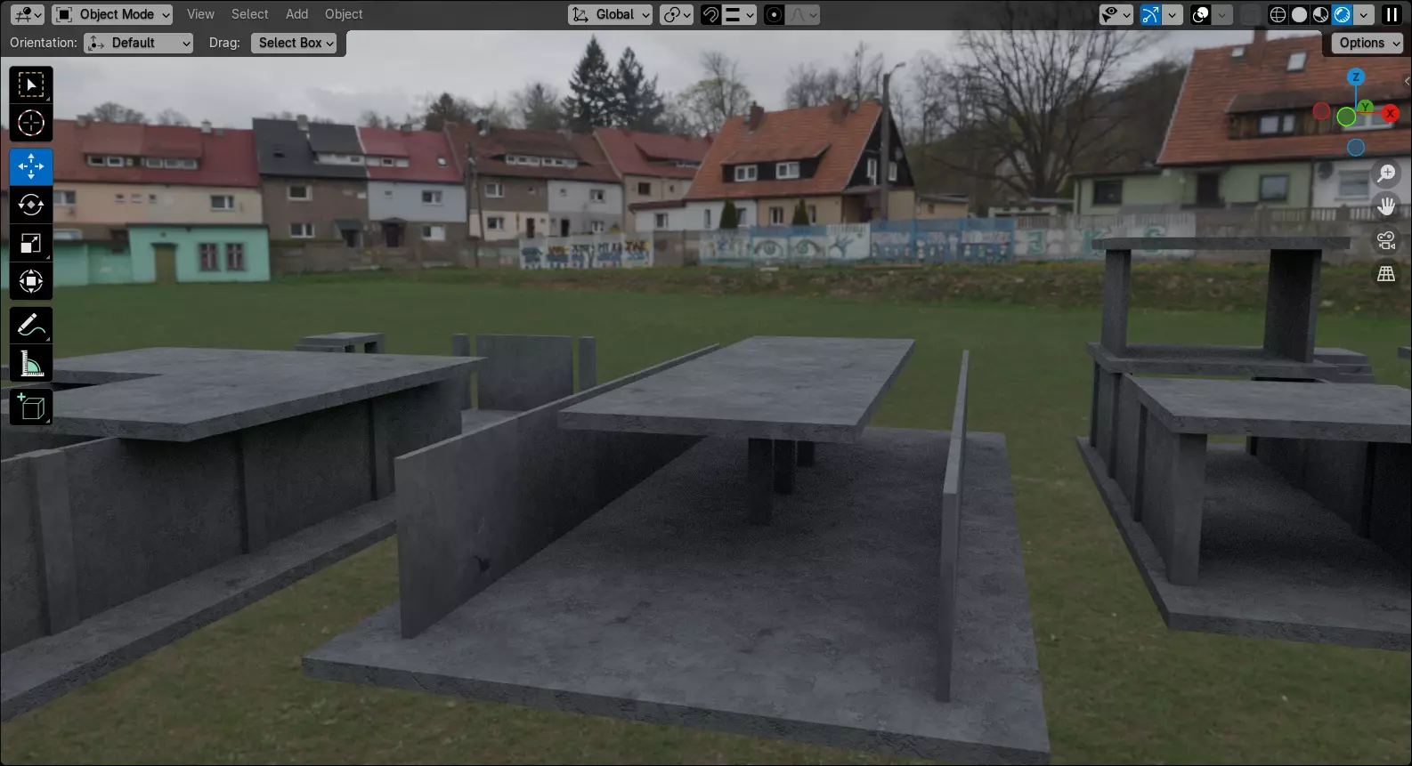 Abandoned Building Site - Environment 003 Low-poly 3D model_25