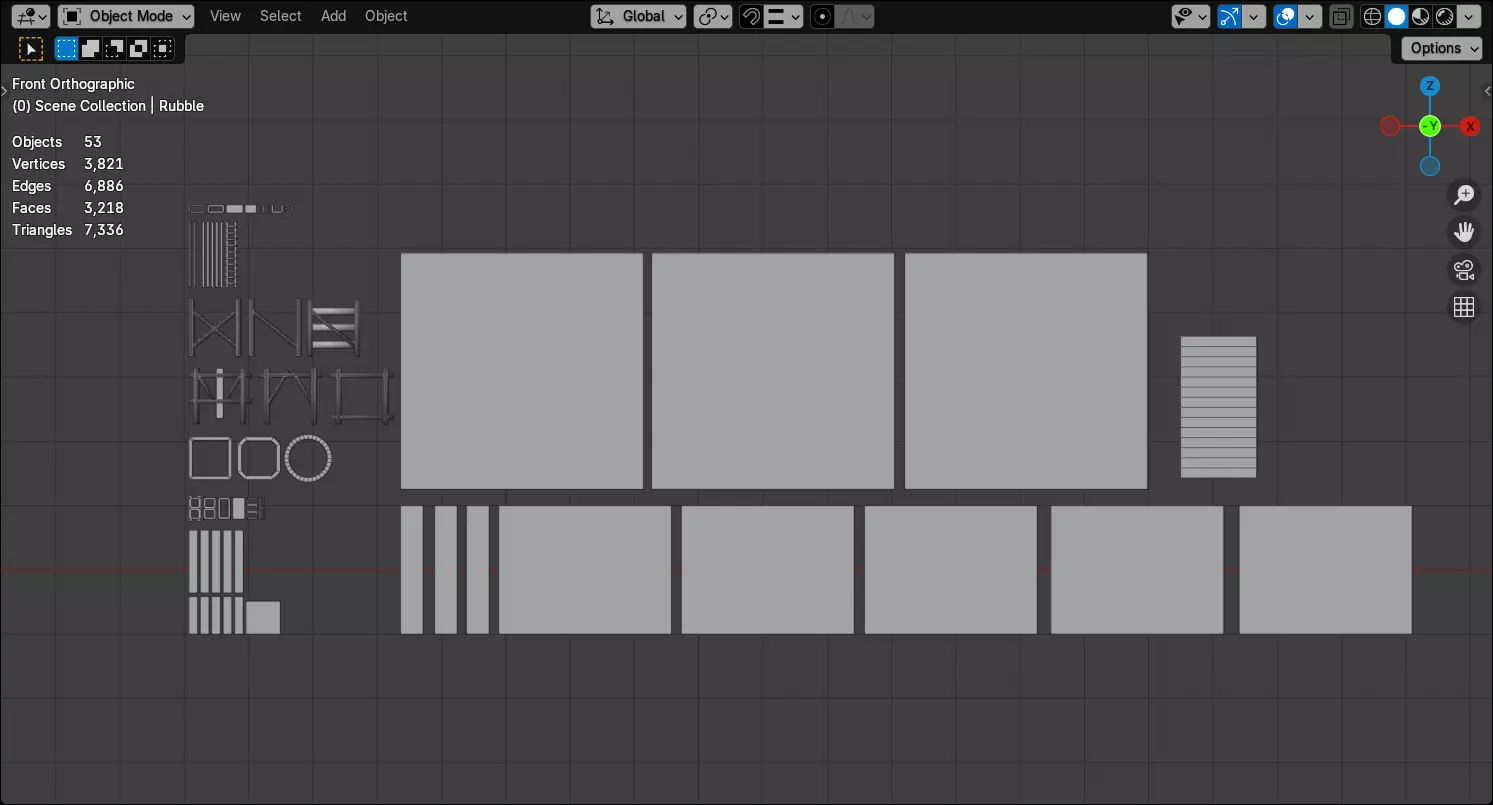 Abandoned Building Site - Environment 003 Low-poly 3D model_36