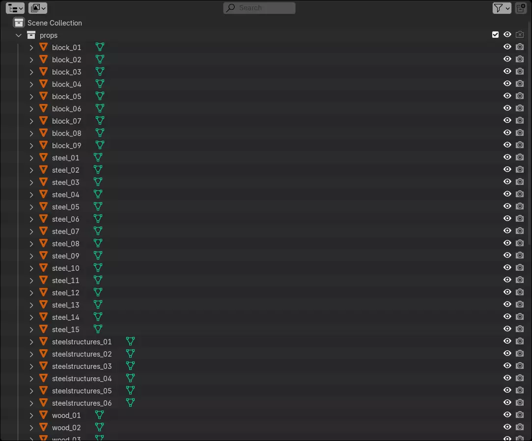 Abandoned Building Site - Environment 003 Low-poly 3D model_38