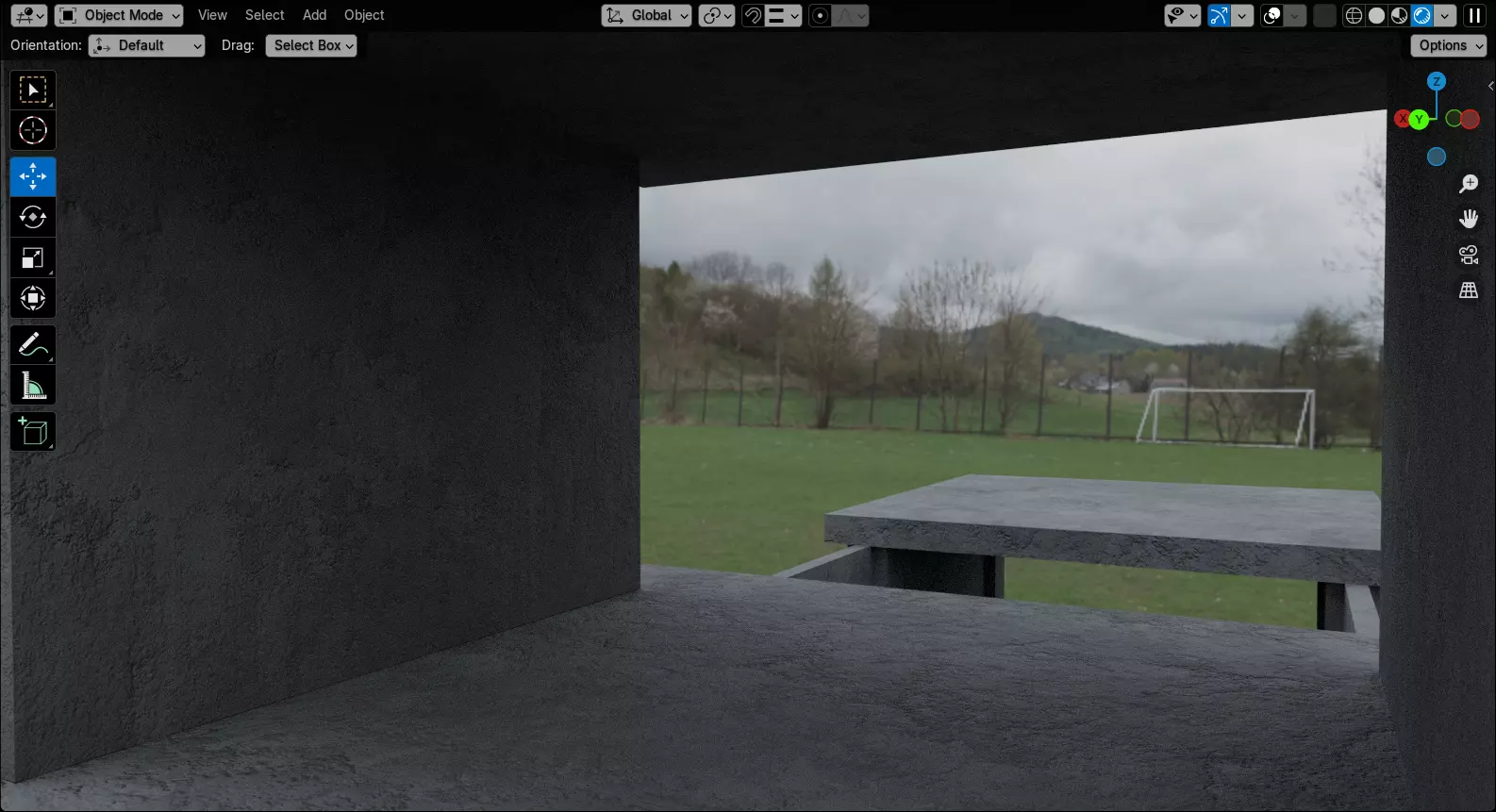 Abandoned Building Site - Environment 003 Low-poly 3D model_29