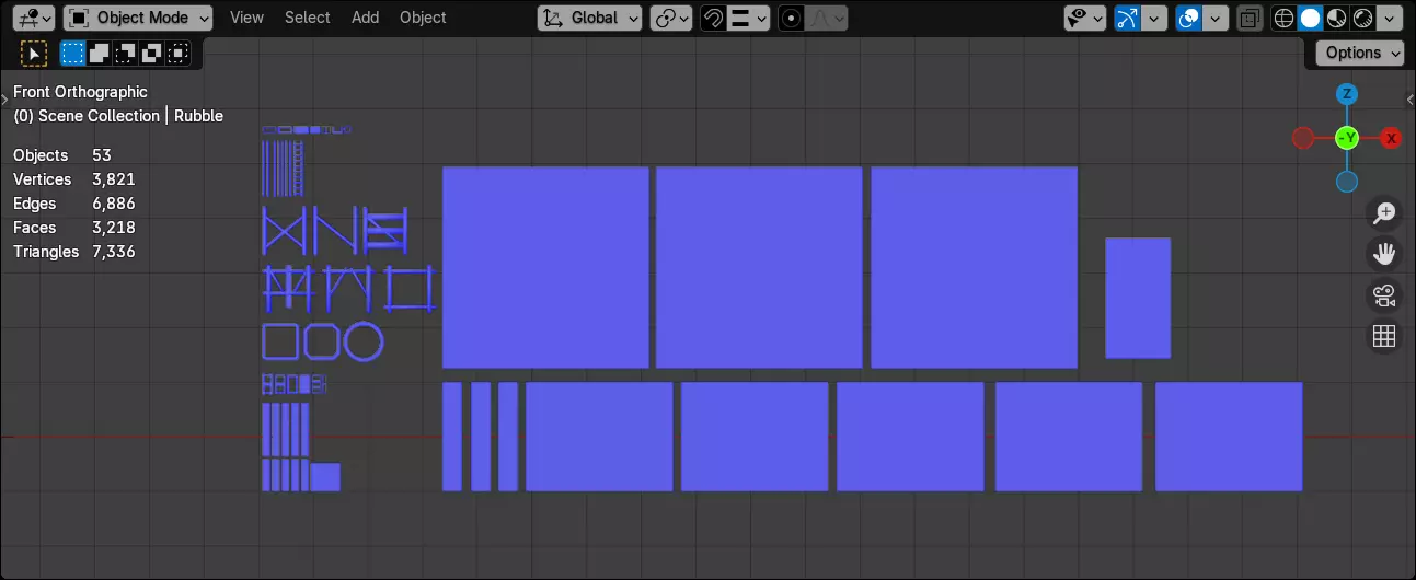 Abandoned Building Site - Environment 003 Low-poly 3D model_35