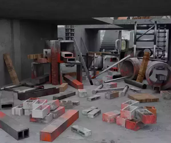 Abandoned Building Site - Environment 003