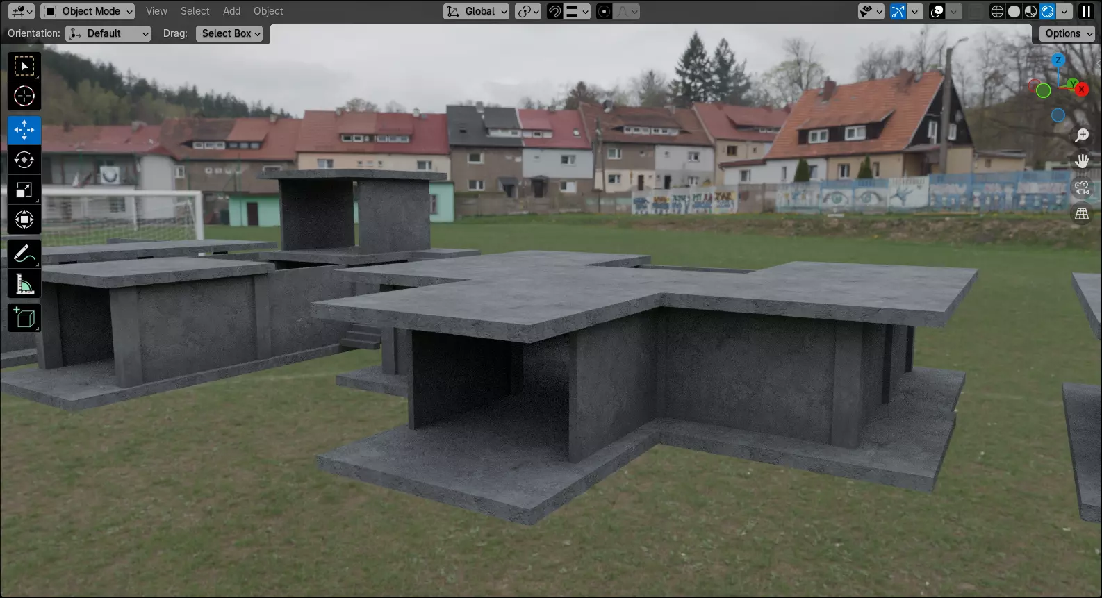 Abandoned Building Site - Environment 003 Low-poly 3D model_30