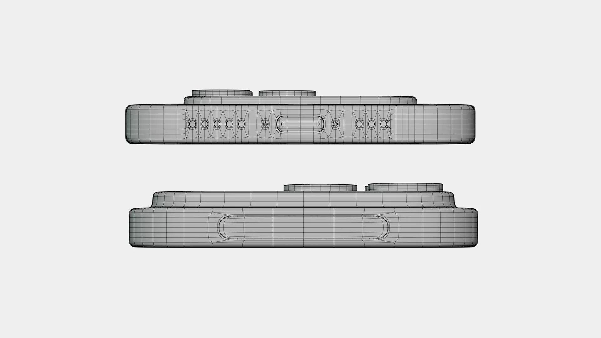 I Phone 17 Pro Max Low-poly 3D model_10