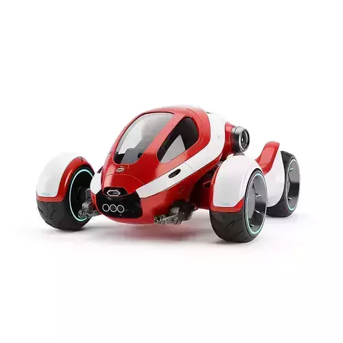 Futuristic Open Wheel Concept Roadster Trike