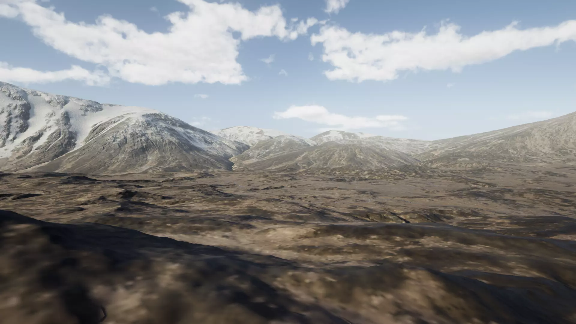 Hilltop topography and landform 3D model_0