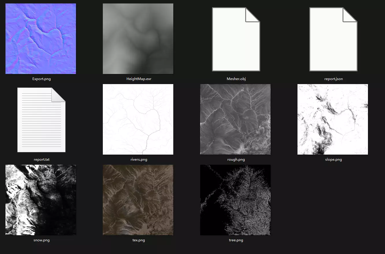 Hilltop topography and landform 3D model_9