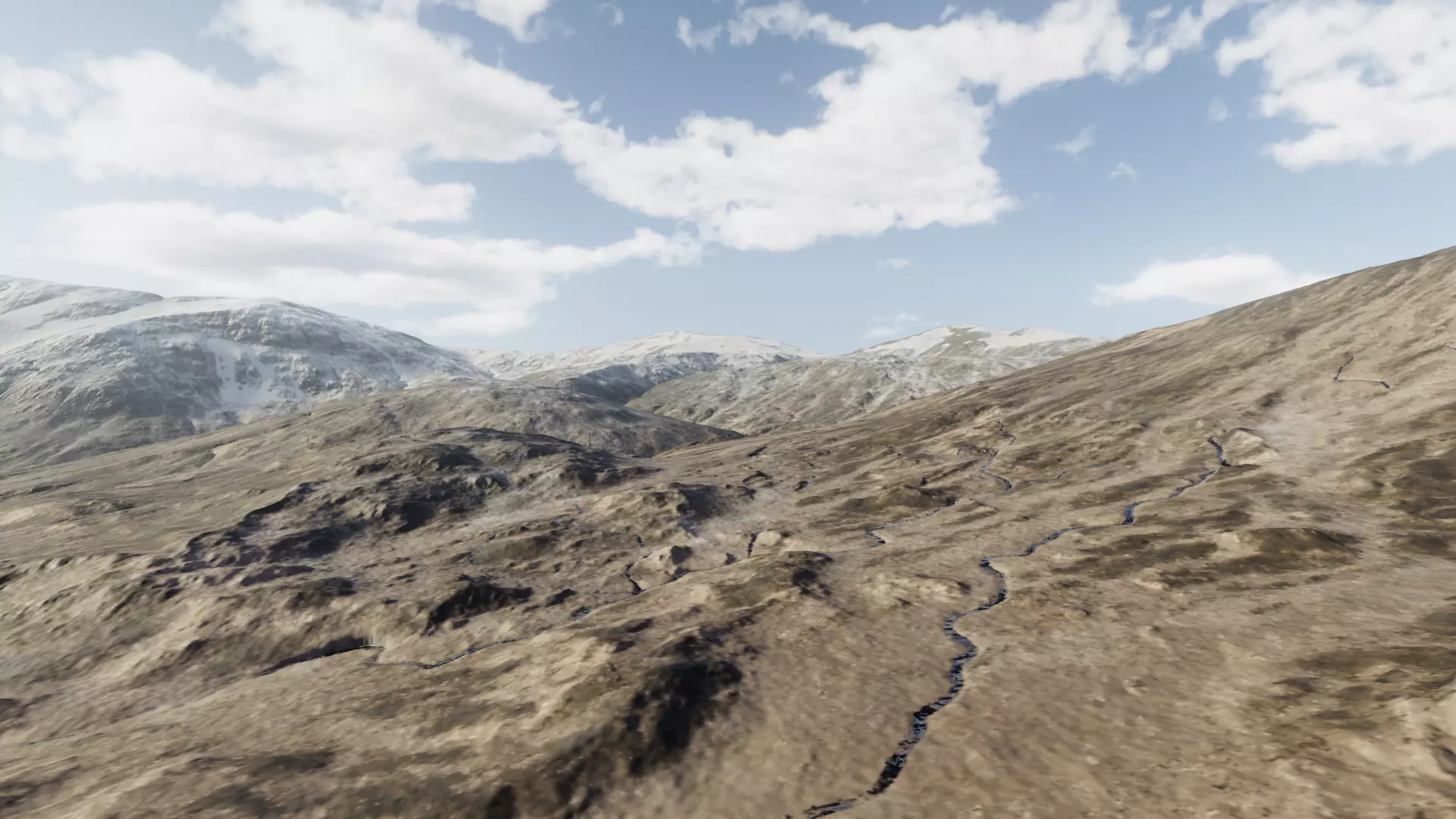 Hilltop topography and landform 3D model_2