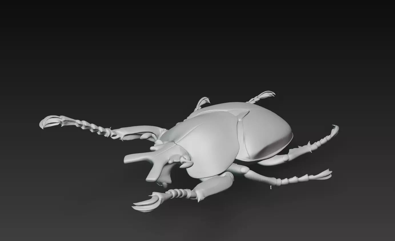 Imperial Goliath Beetle - Ornamental Realistic Sculpture 3D 3D print model_6