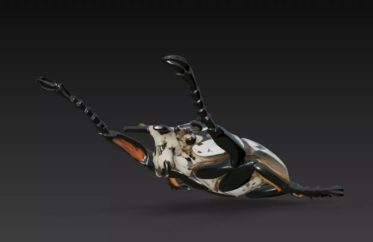 Imperial Goliath Beetle - Ornamental Realistic Sculpture 3D 3D print model_4