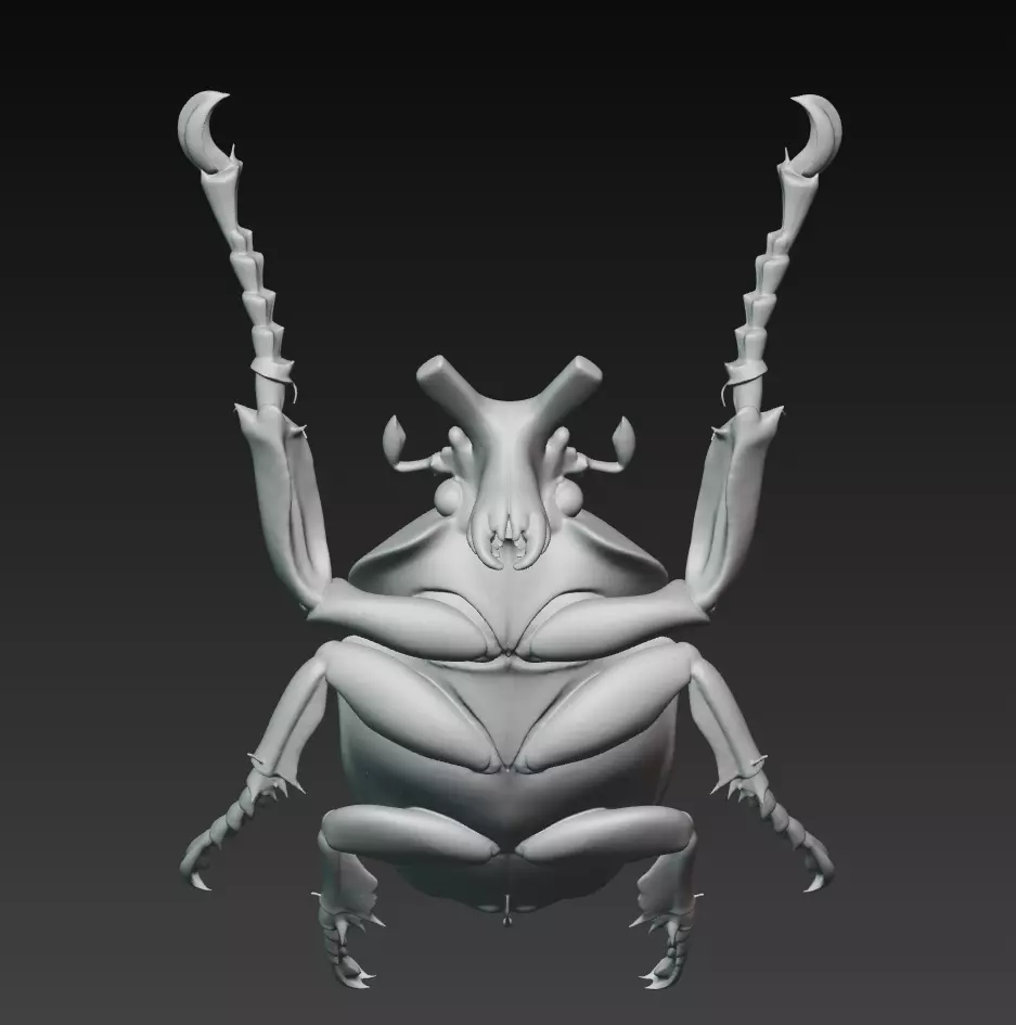 Imperial Goliath Beetle - Ornamental Realistic Sculpture 3D 3D print model_8
