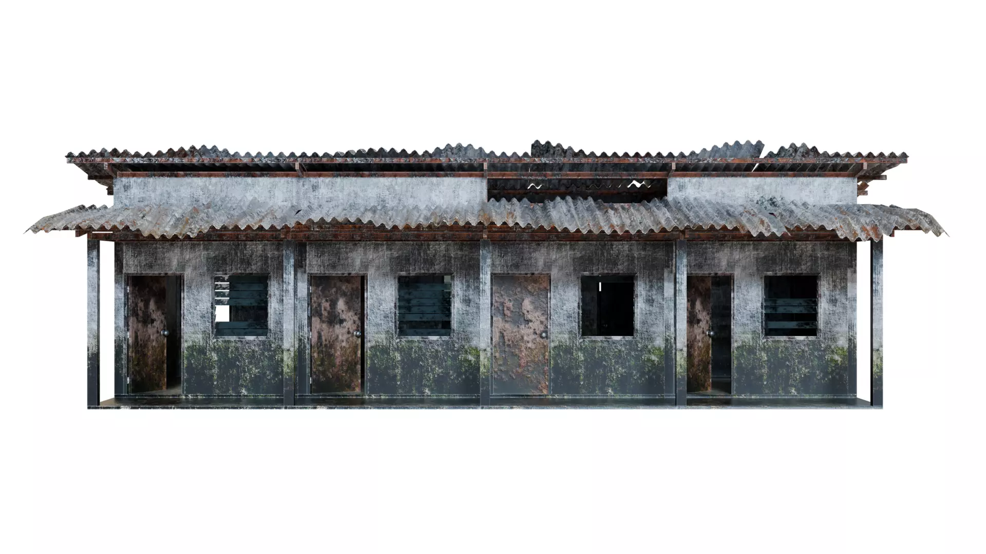 Thai Dorm Abandoned 3D model_3
