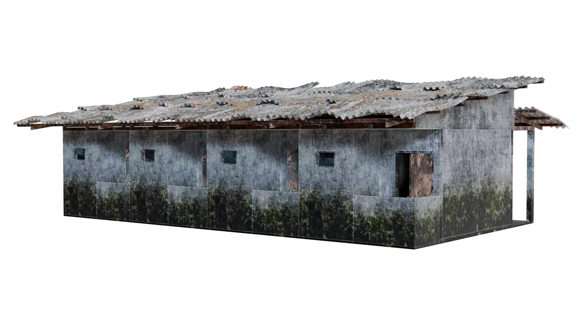 Thai Dorm Abandoned 3D model_9