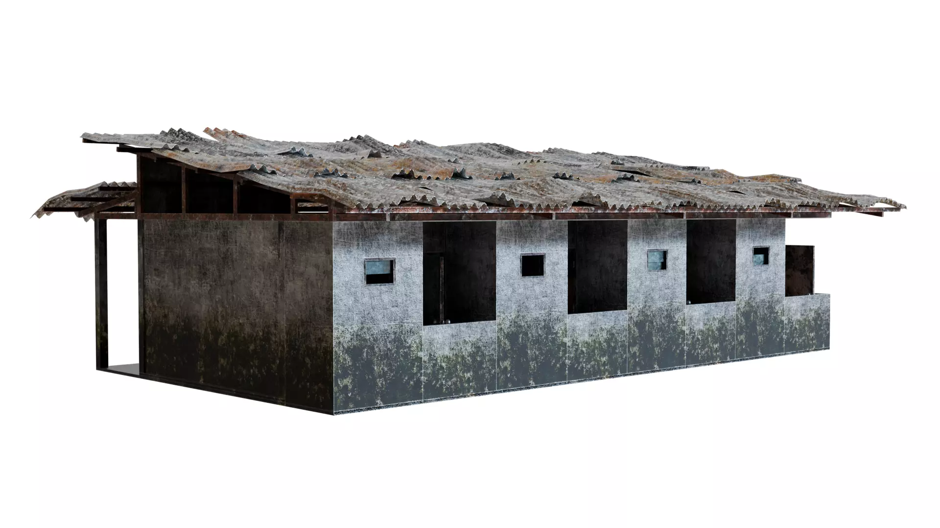Thai Dorm Abandoned 3D model_12