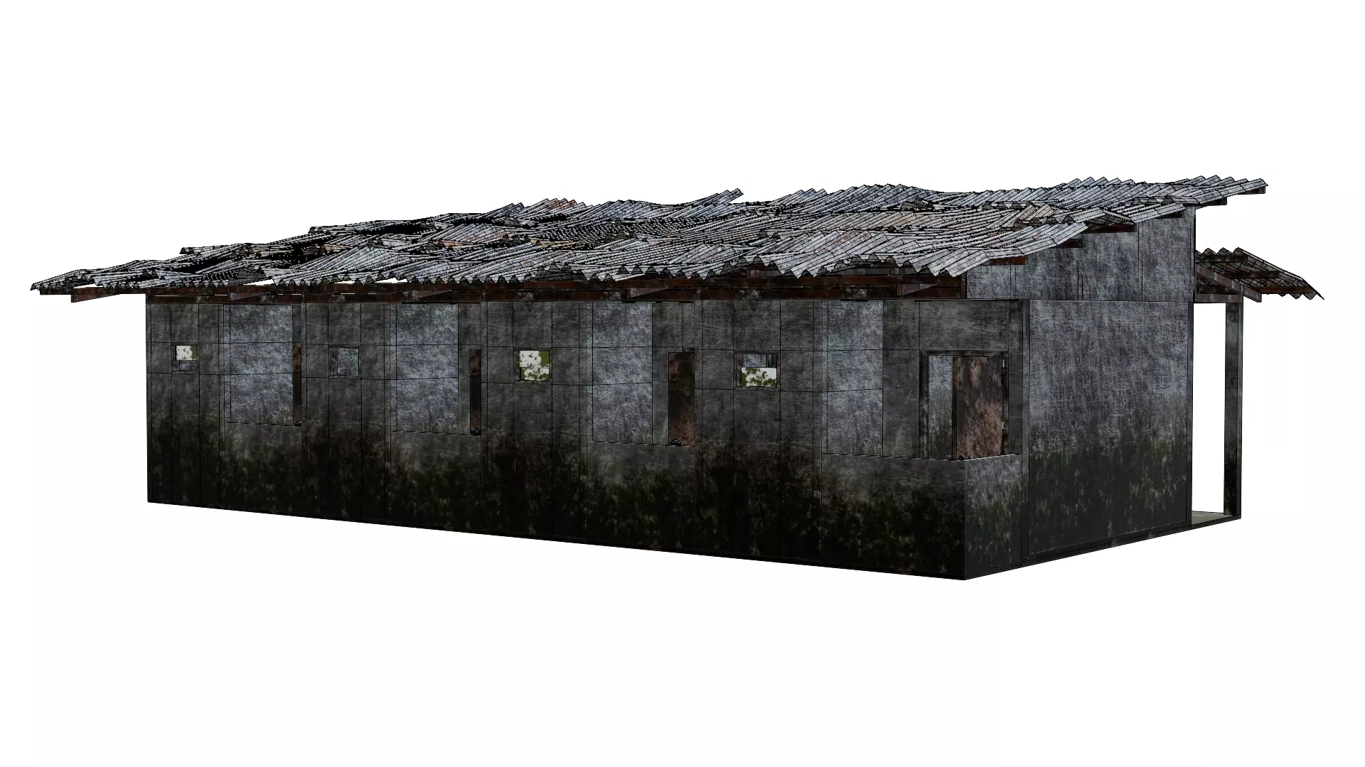 Thai Dorm Abandoned 3D model_10