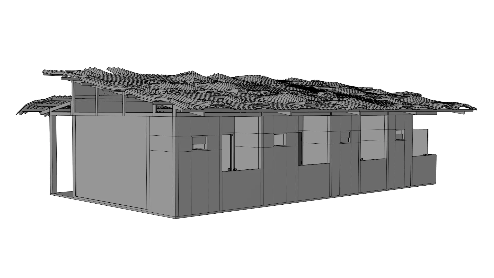 Thai Dorm Abandoned 3D model_14