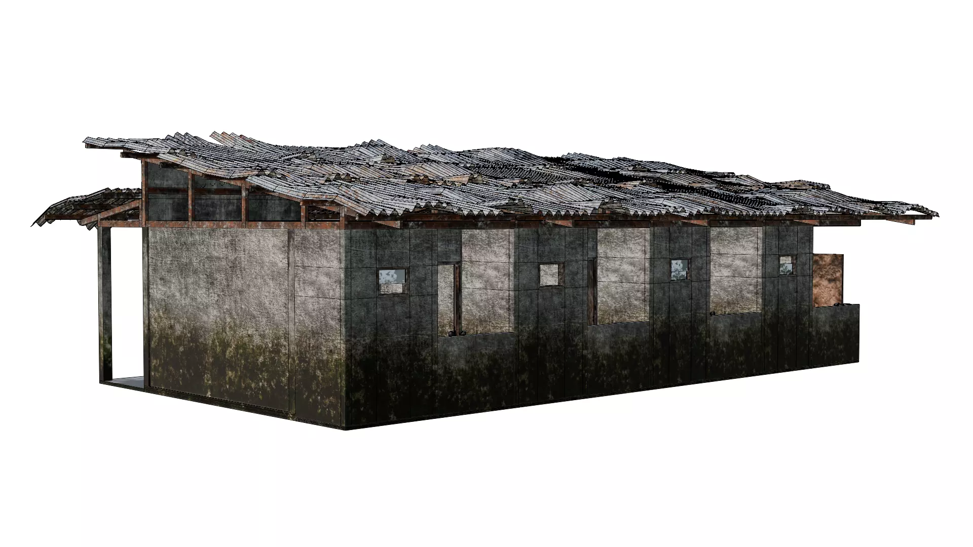 Thai Dorm Abandoned 3D model_13