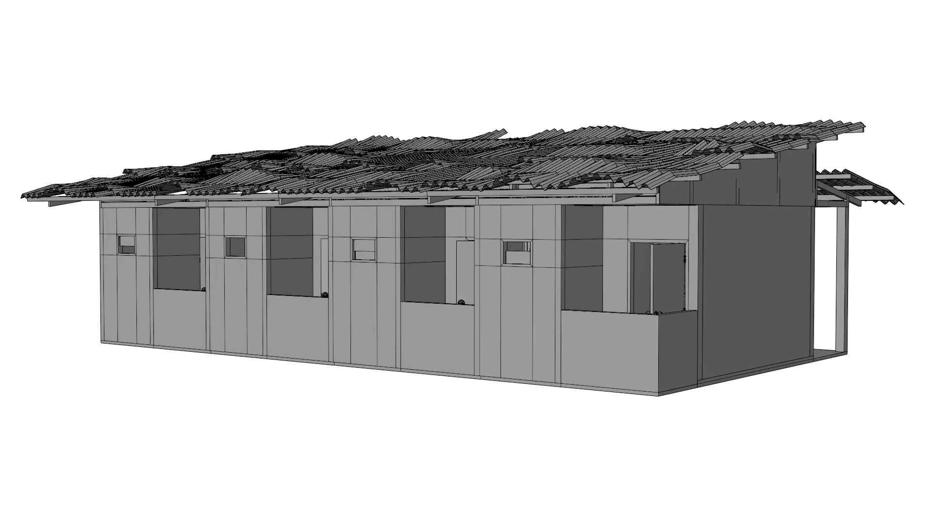 Thai Dorm Abandoned 3D model_11