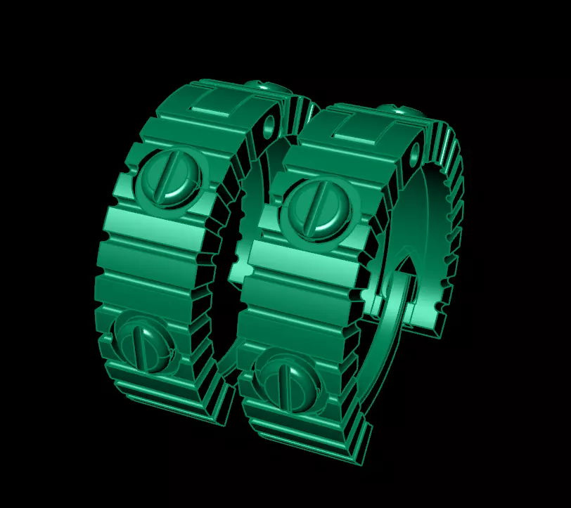 Pendant Earrings Rings Bracelet Combo 2 combo 3D print model_18