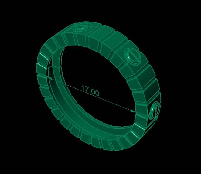 Pendant Earrings Rings Bracelet Combo 2 combo 3D print model_5