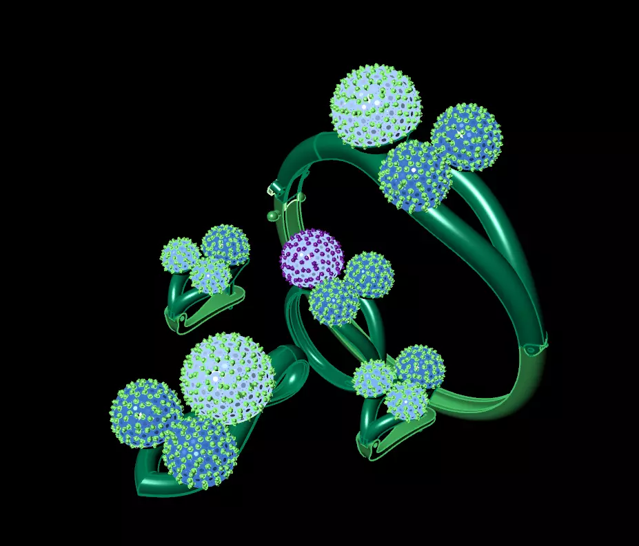 Pendant Earrings Rings Bracelet Combo 2 combo 3D print model_17