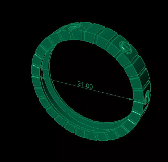 Pendant Earrings Rings Bracelet Combo 2 combo 3D print model_13