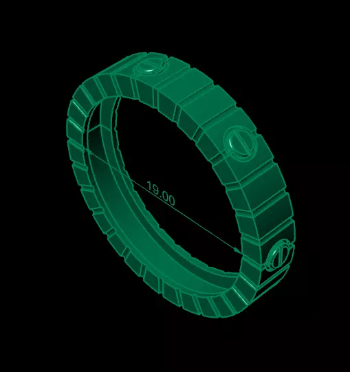 Pendant Earrings Rings Bracelet Combo 2 combo 3D print model_9