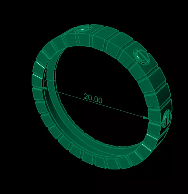 Pendant Earrings Rings Bracelet Combo 2 combo 3D print model_11