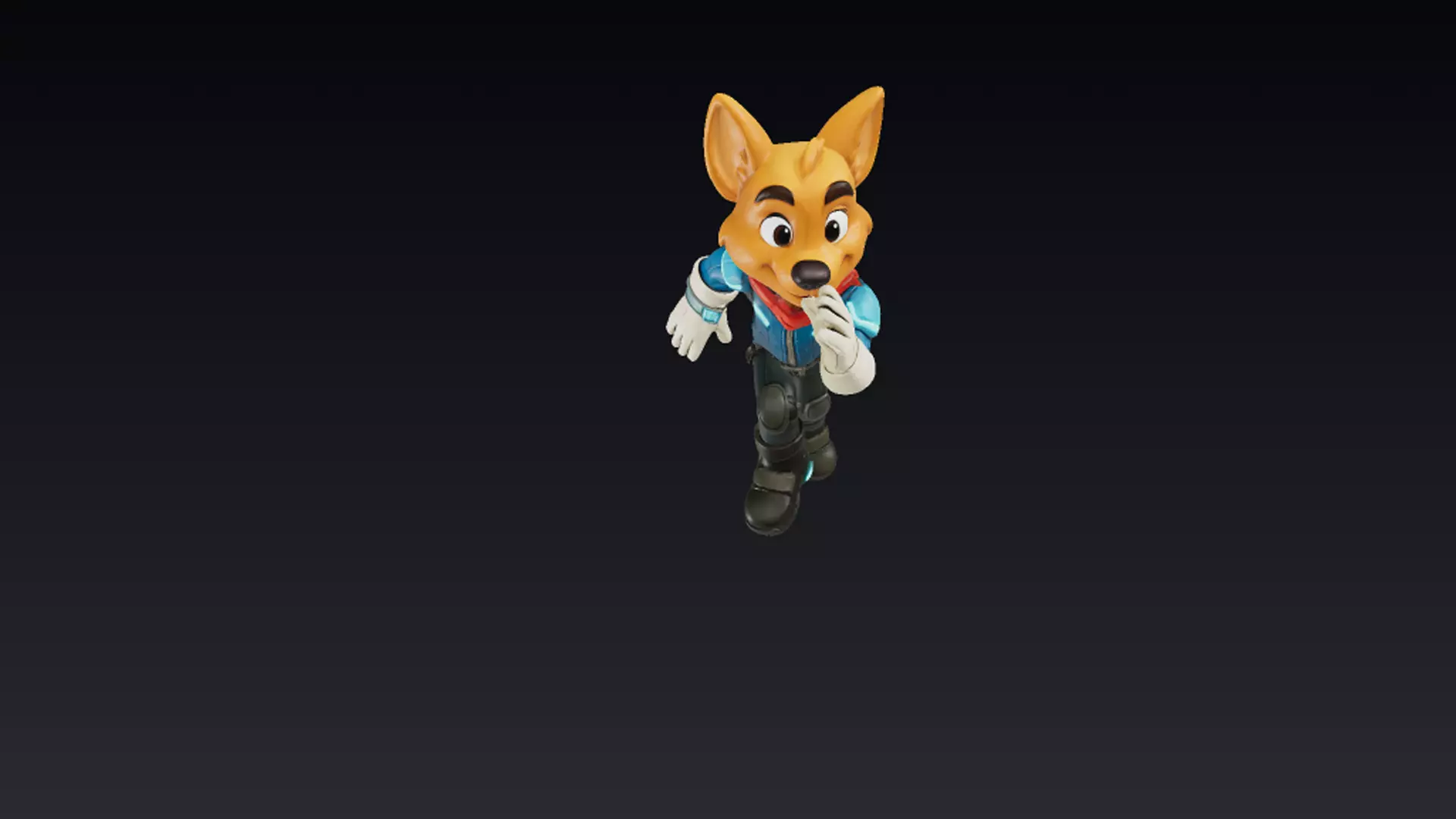 Dog  3D Character Low-poly 3D model_2