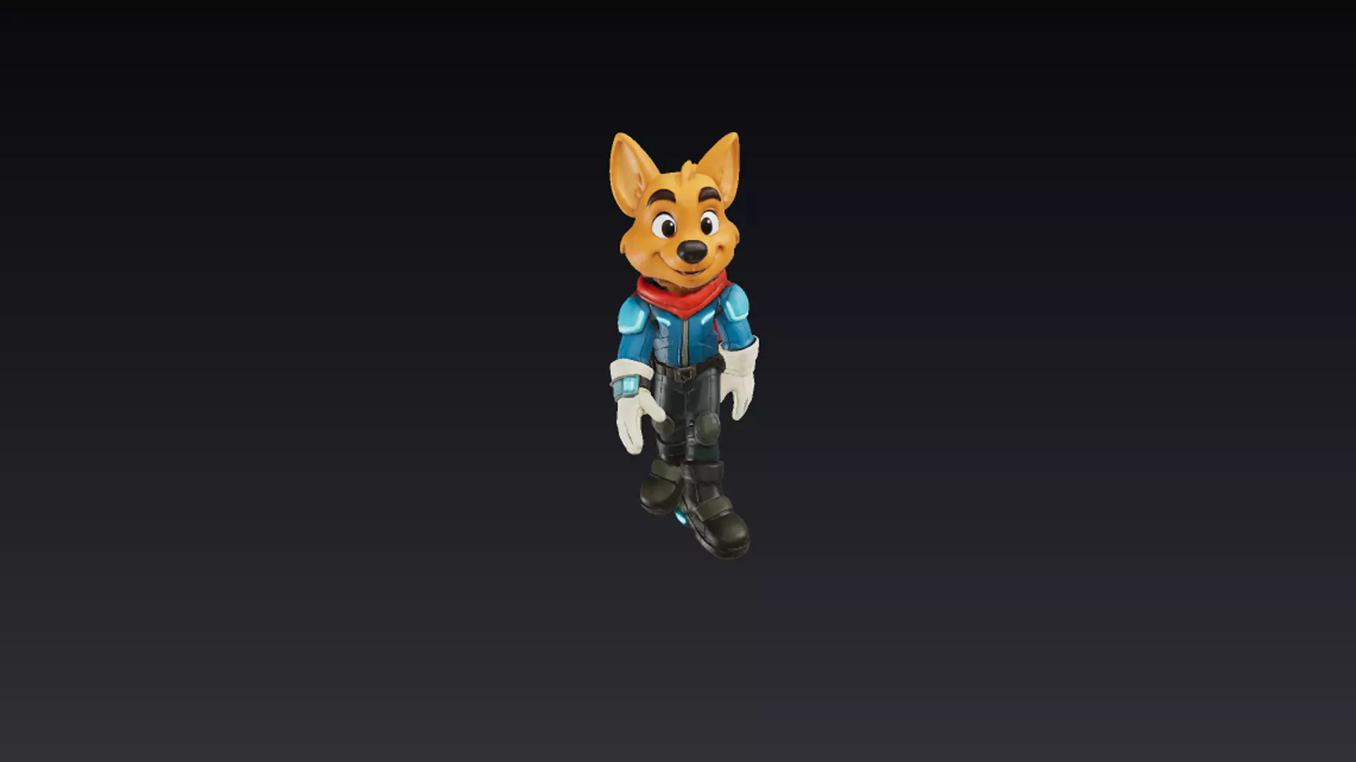 Dog  3D Character Low-poly 3D model_3