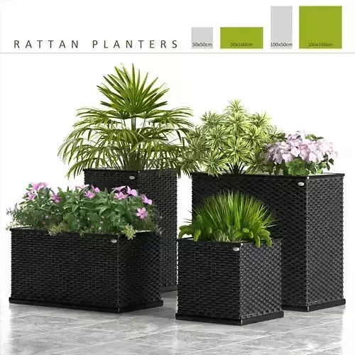 PLANTER BOX RATTAN