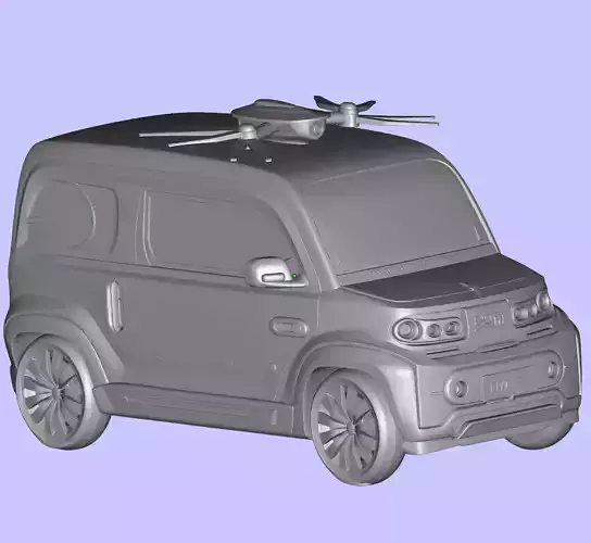 China electric self-driving food delivery vehicles
