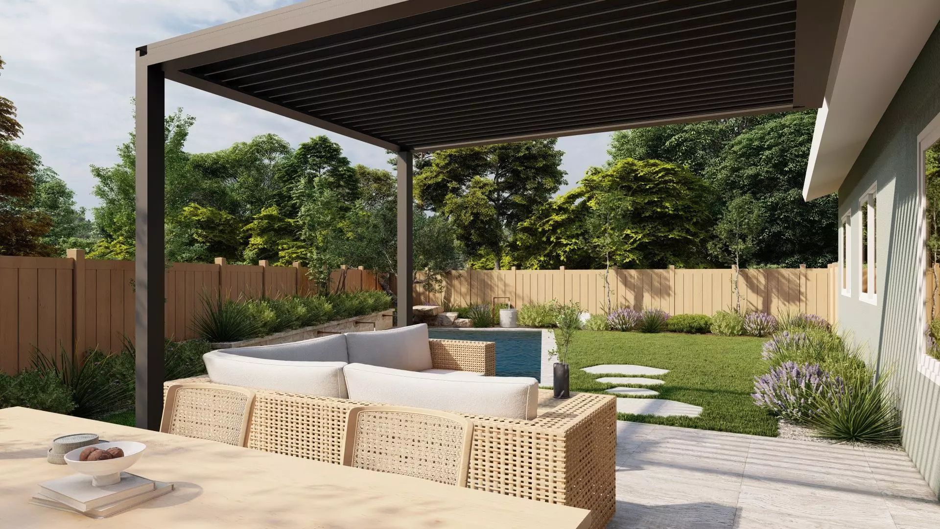 Garden Landscape 3D Model - SketchUp and Lumion 3D model_4