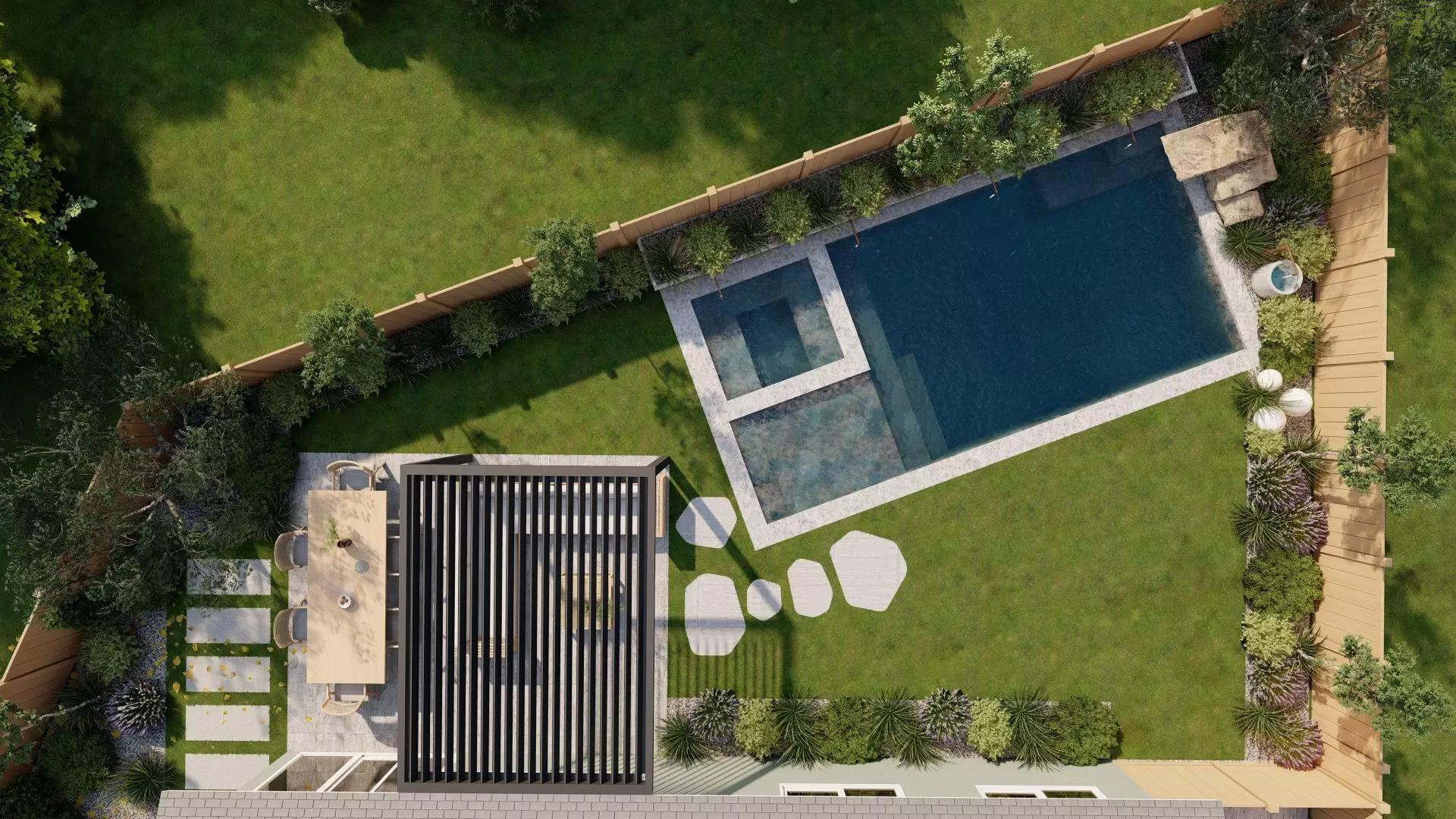 Garden Landscape 3D Model - SketchUp and Lumion 3D model_5